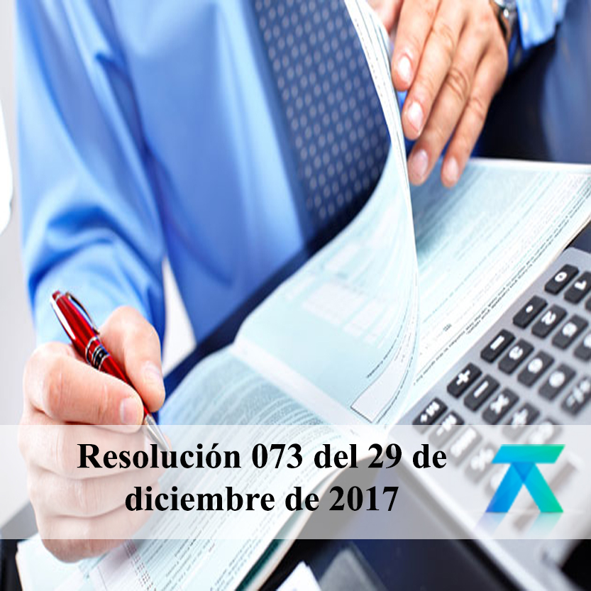 Resolution 073 of December 29, 2017