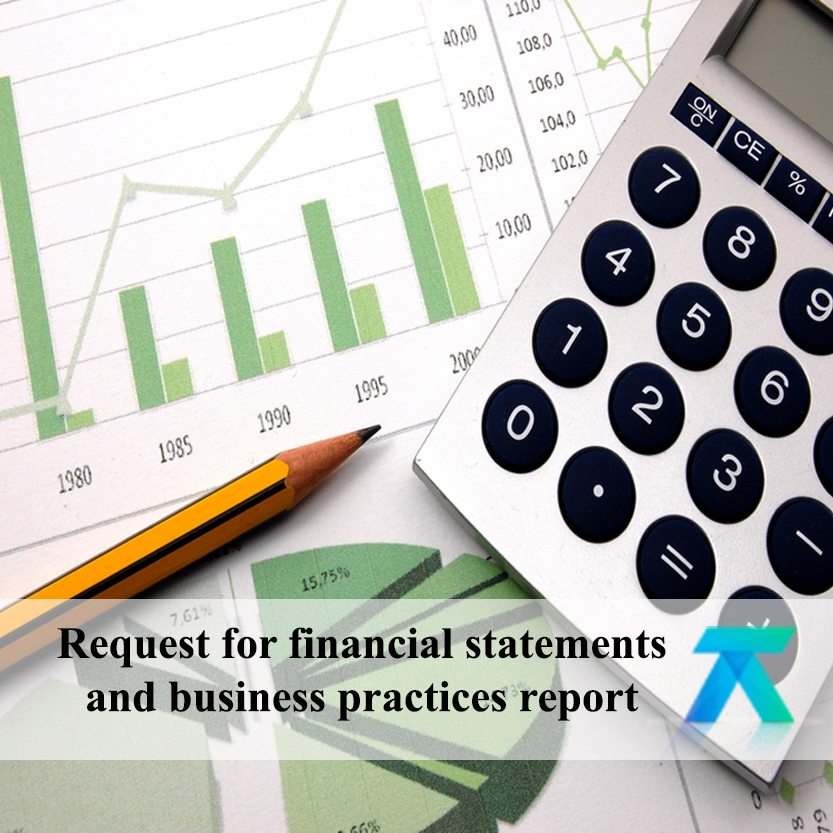 Application for financial statements 2018