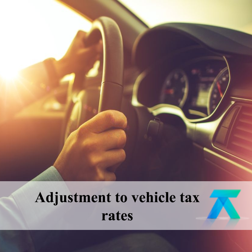 Adjustment to vehicle tax rates