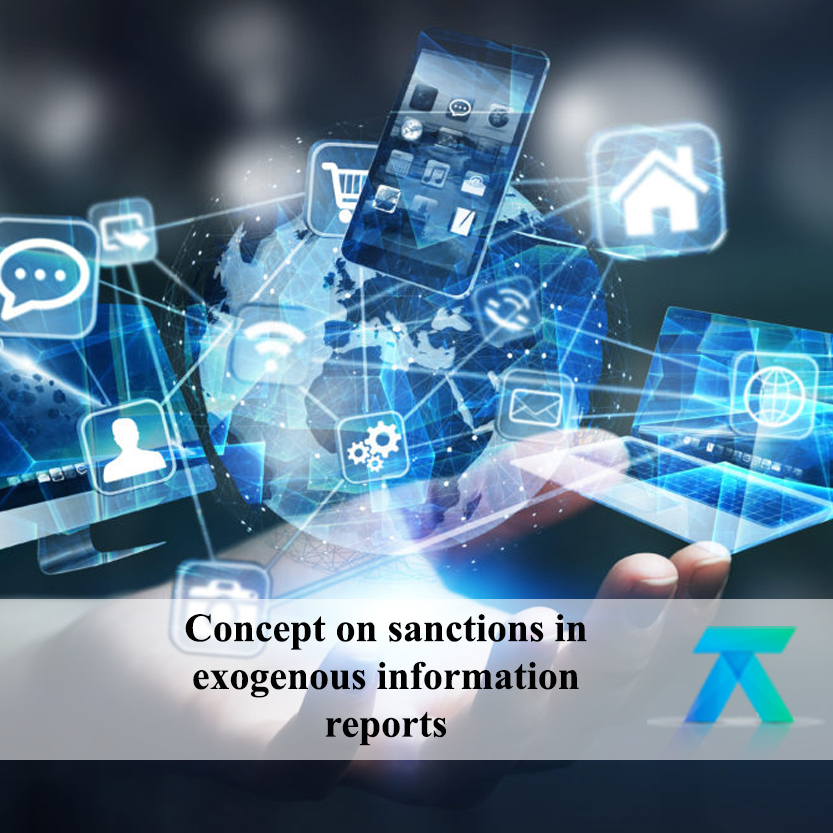 Concept on sanctions in the reports of exogenous information.