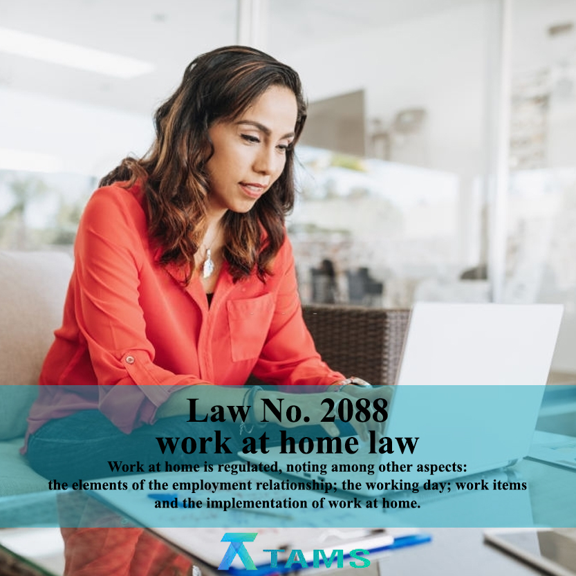 Law No. 2088 work at home law Work